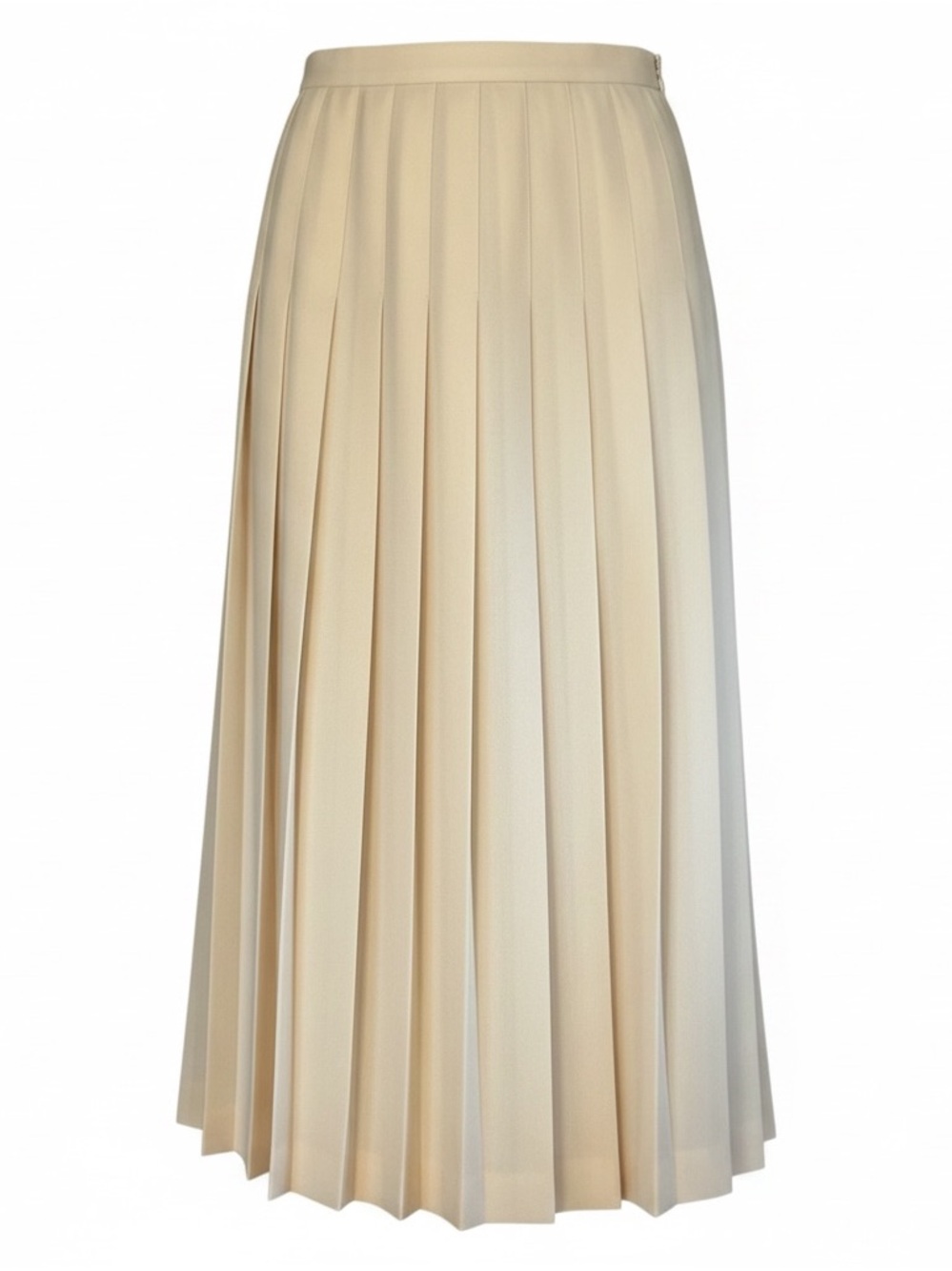 Vintage Talbots Pleated Skirt Womens 6 Cream EUC 100% Wool Vintage Made in USA